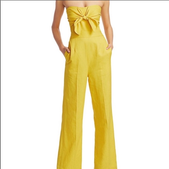 Derek Lamb 10 Crosby Alene-Tie Strapless Jumpsuit - Picture 5 of 15